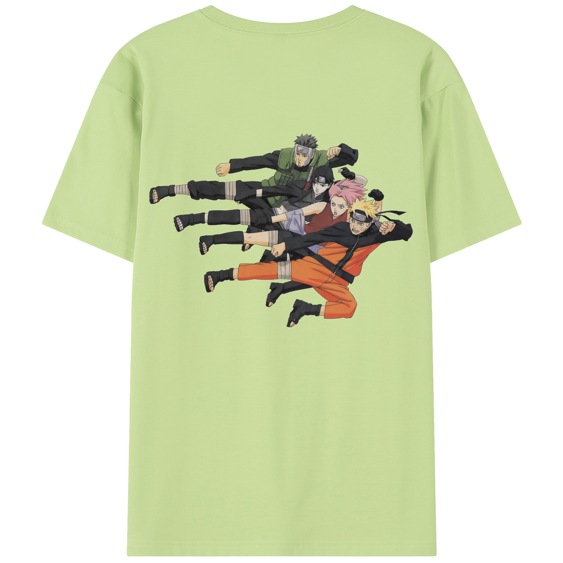 （画像用） NARUTO -ナルト- うずまき ナルト Uzumaki Naruto 綿100％半袖Tシャツ（背面プリント）